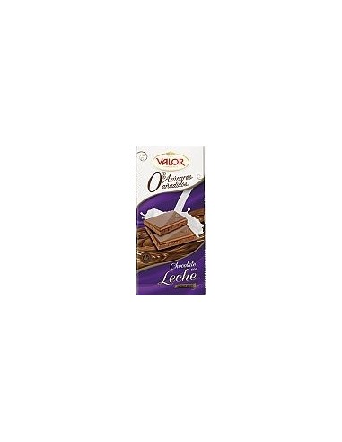 Tableta de chocolate con leche Valor sin azúcar 125 gr.