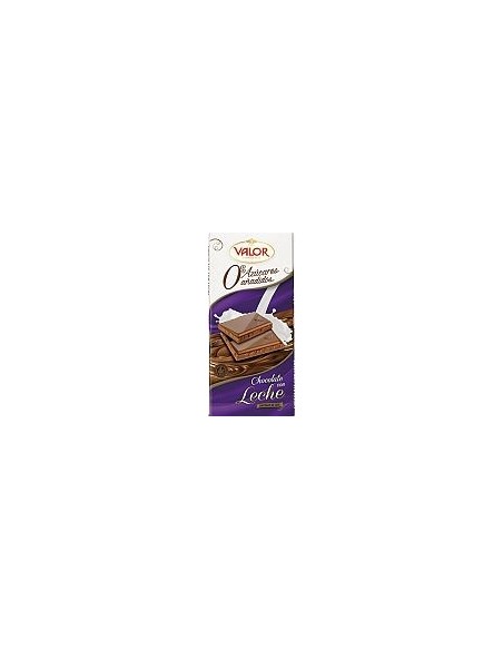 Tableta de chocolate con leche Valor sin azúcar 125 gr.