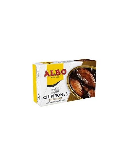 Chipirones rellenos en su tinta Albo 120 gr.