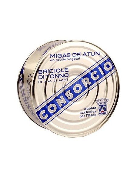 Migas de atún en aceite de girasol Consorcio 1 Kg.