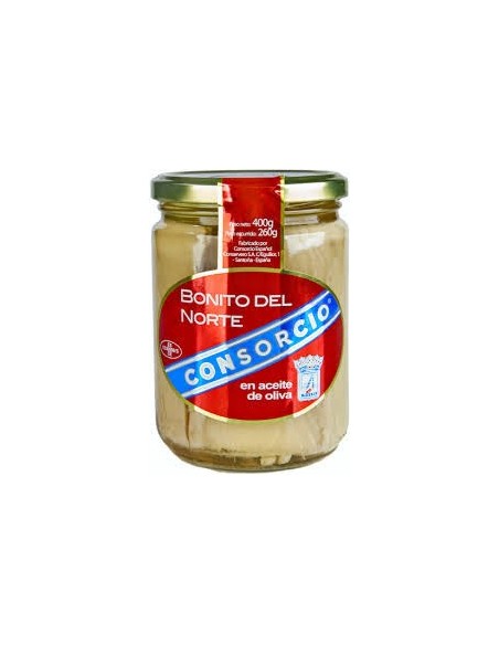 Bonito del Norte en aceite de oliva Consorcio 400 gr.
