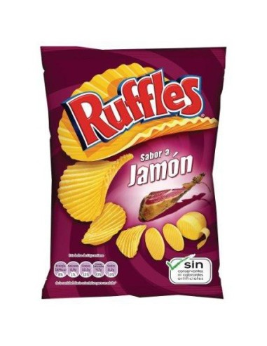 Ruffles Chips gewürzt Schinken wellig 150 gr.
