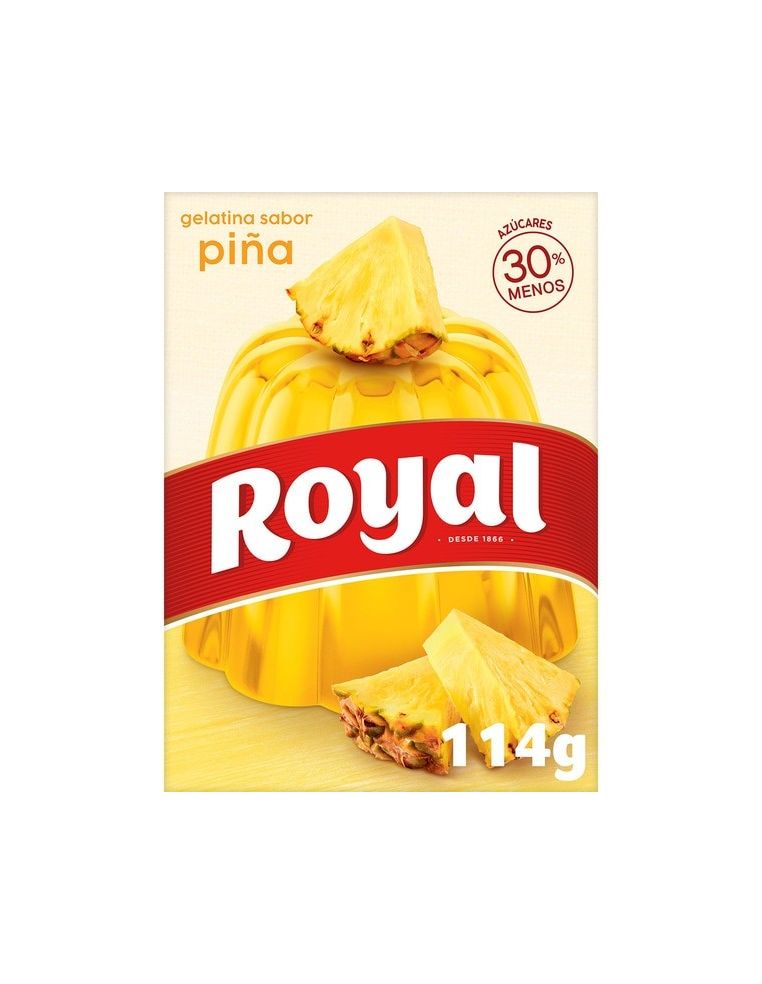 Gelatina Royal sabor piña 114 gr.