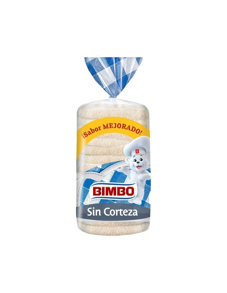 Pan de molde sin corteza Bimbo 450 Gr.