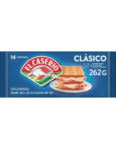 Caserio tranches de fromage 14 lonchas 262 gr.