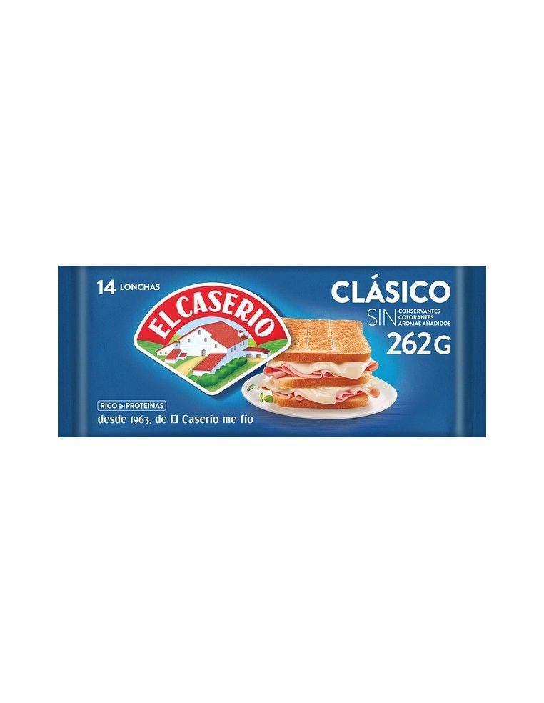 Queso fundido El Caserío 14 lonchas 262 gr.