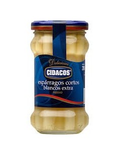 Kurze weiße Spargel Cidacos 110 gr.