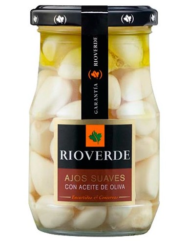 Ajos suaves con aceite de oliva Rioverde 200 gr.