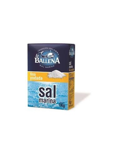 Sal fina yodada La Ballena 1 kg.