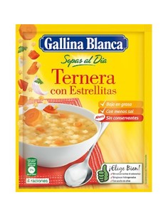 Sopa de ternera con estrellitas Gallina Blanca 74 gr.
