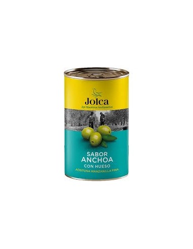 Olives avec saveur osseuse Anchois Jolca 185 gr.