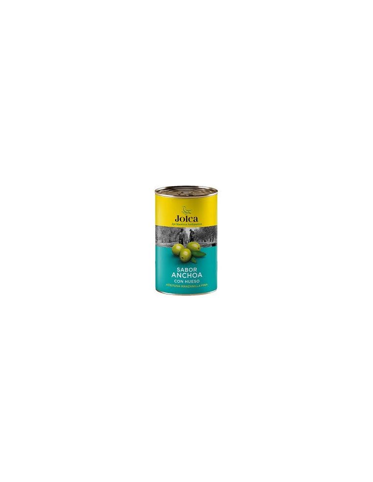Aceitunas con hueso sabor anchoa Jolca 185 gr.