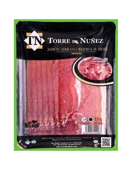 Serrano-Schinken geschnitten vom Weingut I Torre de Nuñez 120 gr.