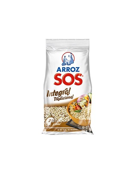 Arroz integral SOS 1 kg.