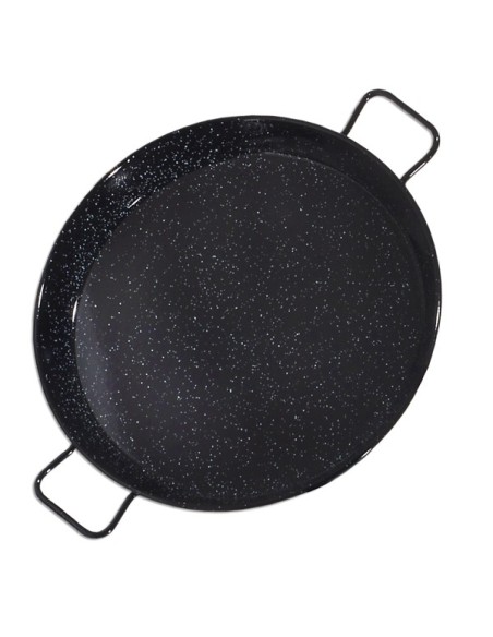Enameled vitrified steel paella pan 42 cm.