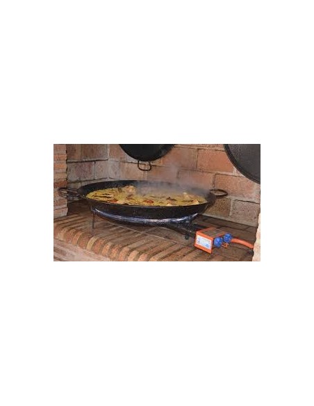 Enameled vitrified steel paella pan 42 cm.