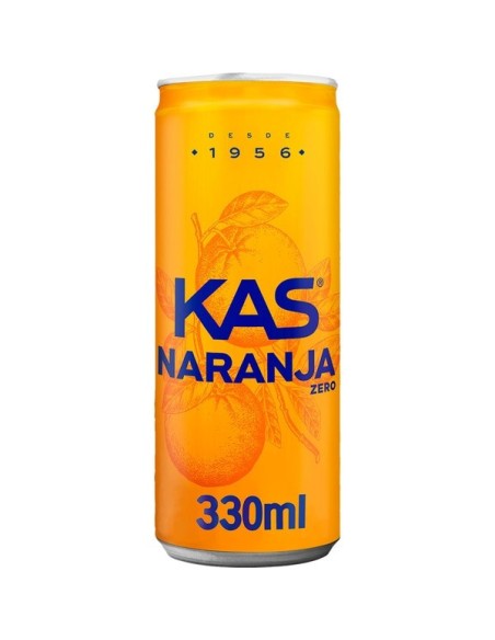 Kas Orange Zero 33cl. Pack 8 Dosen