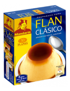 Flan clásico Mandarín 30 gr.