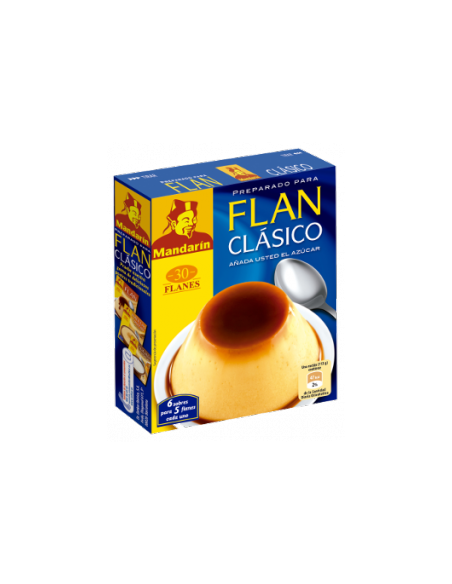 Flan clásico Mandarín 30 gr.