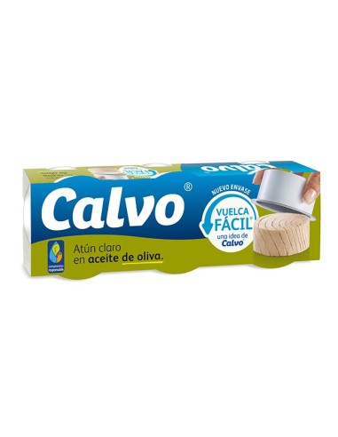 Thon Pâle Dans L´huile D´olive Calvo Pack 3 Unités. X 80 Gr.
