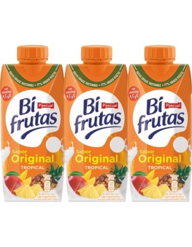 Pascual Bifrutas juice pack 3 ud Tropical x 330 ml.