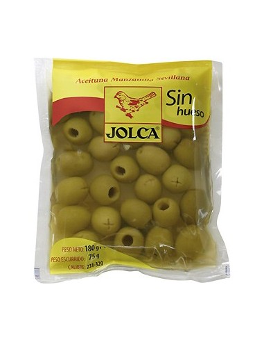 Aceitunas manzanilla sin hueso Jolca 75 gr.