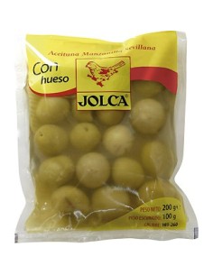 Aceitunas manzanilla con hueso Jolca 75 gr.