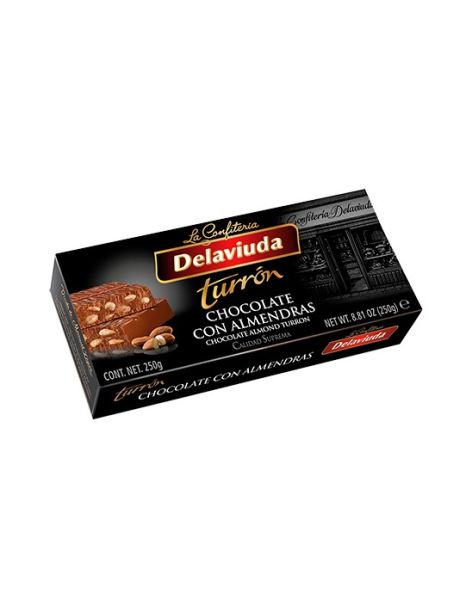 Turrón de chocolate con almendras Delaviuda 200 gr.
