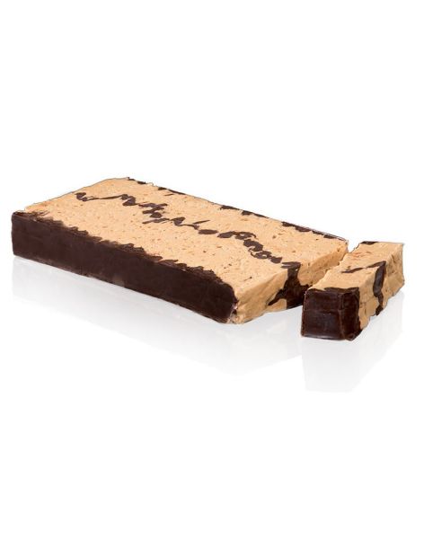 Turrón blando crujiente con chocolate artesano Vicens 300 gr. 2