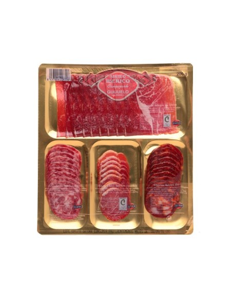Sortiment Von Iberischen Guijuelo Loncheados Canpipork 200 Gr.