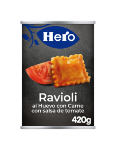 Ravioli al huevo con carne Hero 430 gr.