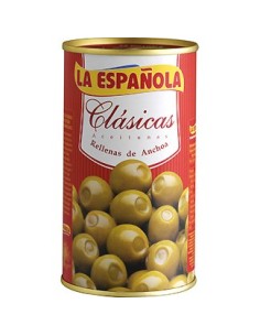 Aceitunas rellenas de anchoa La Española 150 gr.