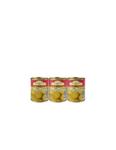 Aceitunas rellenas de anchoa El Torreón Pack 3 ud.x 50 gr.