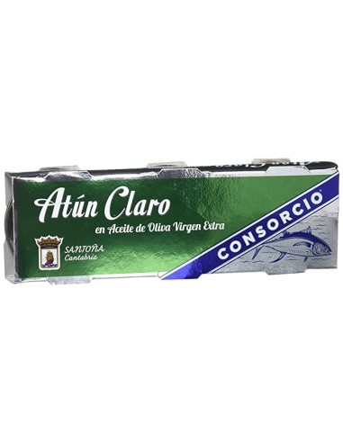 Atún claro en aceite de oliva Consorcio pack 3 ud.x 48 gr.