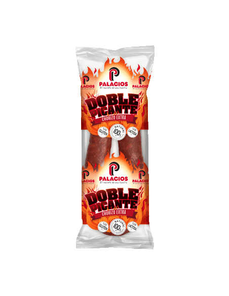 Chorizo extra doble picante Palacios 200 gr.