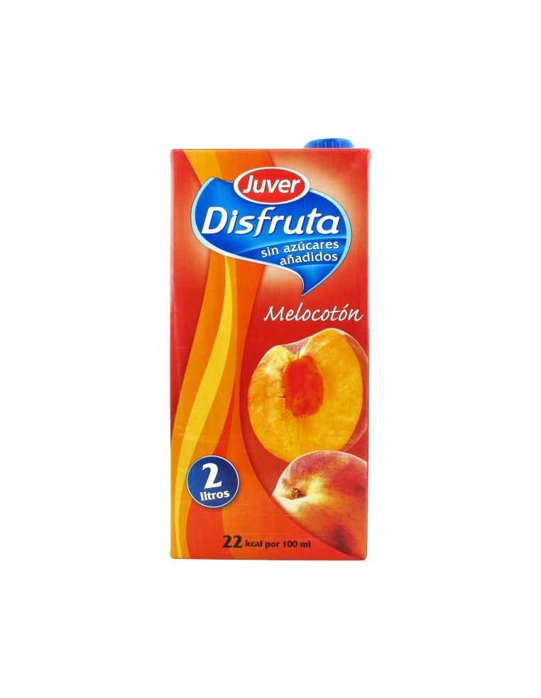 Jus de pêche sans sucre 2 litres Juver
