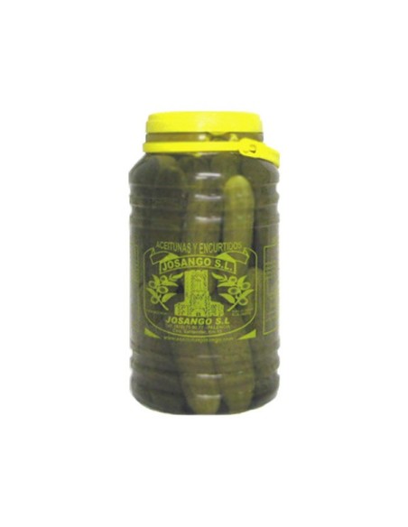 Pepinillos gigantes en vinagre Josango garrafa 3,3 kg.