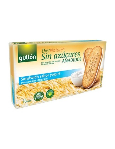 Galletas sandwich sabor yogurt sin azúcar Diet Nature Gullón 220 gr.