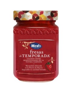 Mermelada de fresas de temporada Hero 350 gr.