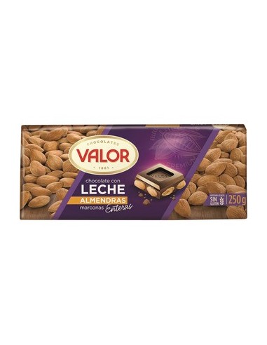 Milk Chocolate Tablet With Almonds Valor