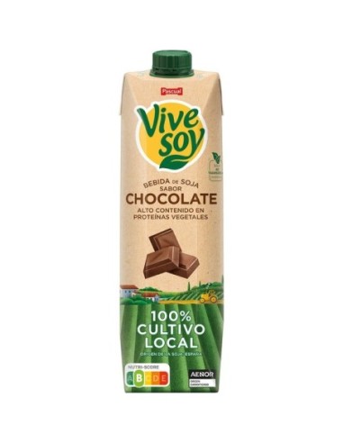 Soy drink chocolate Vivesoy Pascual 1 l.