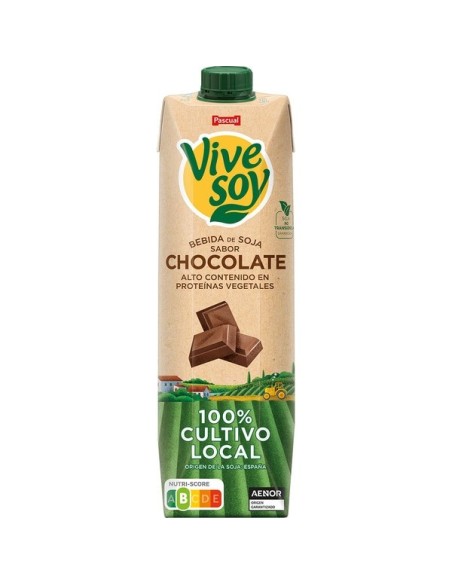 Soy drink chocolate Vivesoy Pascual 1 l.
