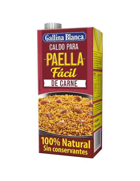 Broth for easy meat paella Gallina Blanca 1 l.