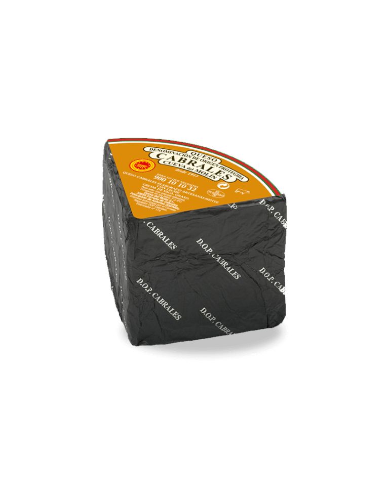 Queso de Cabrales Cueva del Molín pieza 1/4  600 gr.