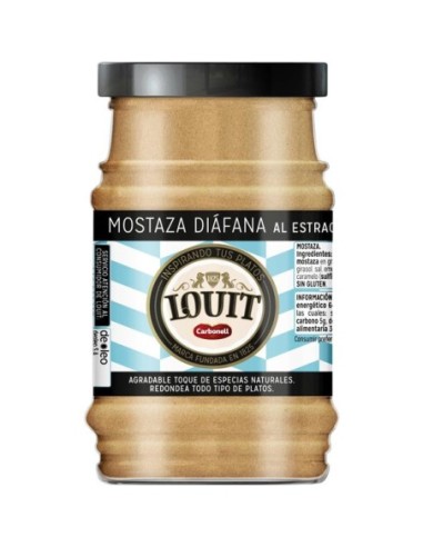 Mostaza Diáfana al estragón Louit 115 gr.