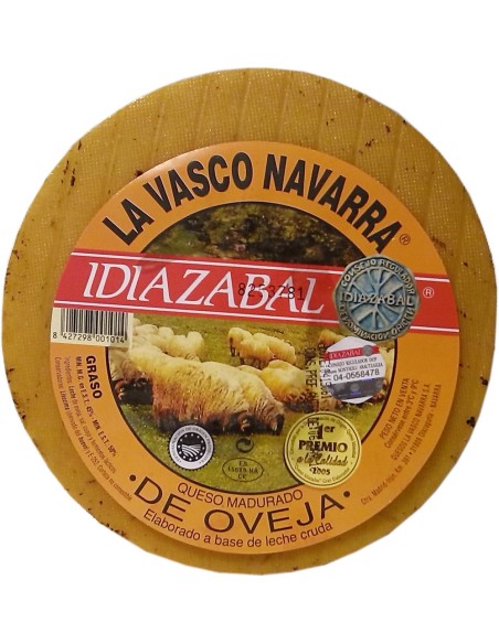 Cheese Idiazabal ahumado La Vasco Navarra 3,1 kg.