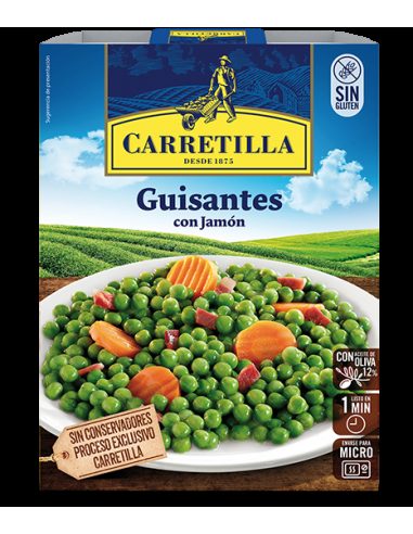 Guisantes con jamón Carretilla 300 gr.