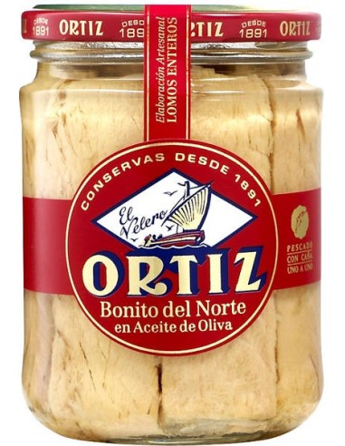 Bonito del norte en aceite de oliva Ortiz El Velero 400 Gr.