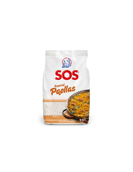 Riz rond spécial SOS paellas 1 kg.