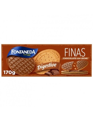 Galletas finas Digestive chocolate con leche Fontaneda 170 gr.